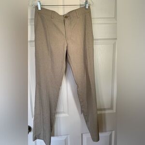 Grand Slam Golf Pants Mens 30x30 Khaki Tan Performance Stretch Flat Front Slacks